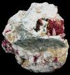 Beautiful Roselite and Calcite Crystals on Matrix - Morocco #44765-1
